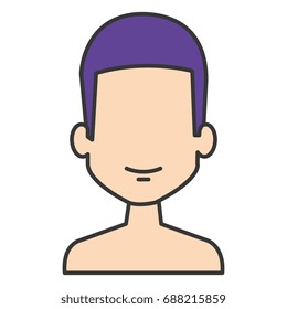 young man shirtless avatar character