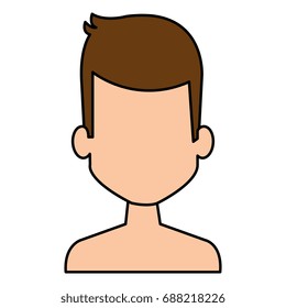 young man shirtless avatar character