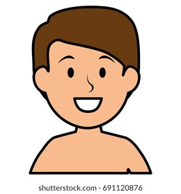 young man shirtless avatar character