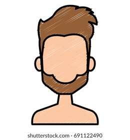 young man shirtless avatar character