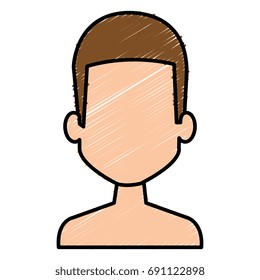 young man shirtless avatar character