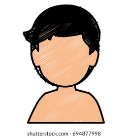 young man shirtless avatar character