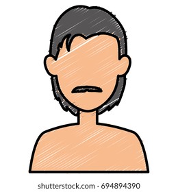 young man shirtless avatar character