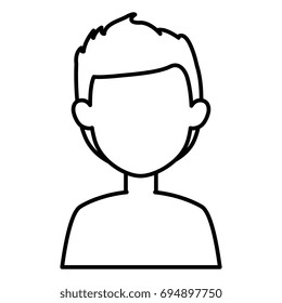 young man shirtless avatar character