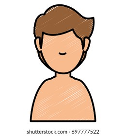 young man shirtless avatar character