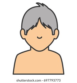 young man shirtless avatar character