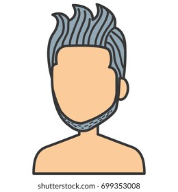 young man shirtless avatar character