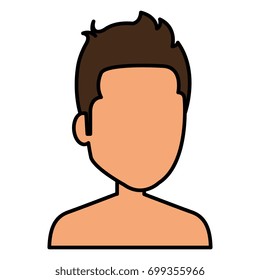 young man shirtless avatar character