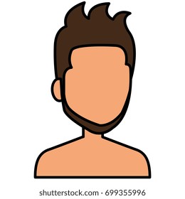 young man shirtless avatar character