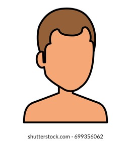 young man shirtless avatar character