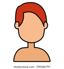 young man shirtless avatar character