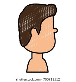 young man shirtless avatar character
