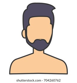 young man shirtless avatar character