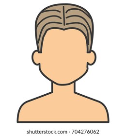 young man shirtless avatar character