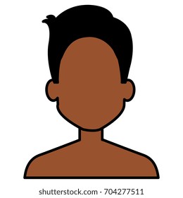 young man shirtless avatar character