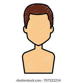 young man shirtless avatar character