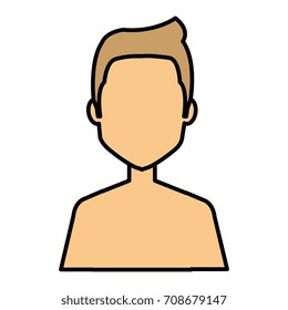 young man shirtless avatar character