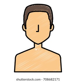 young man shirtless avatar character