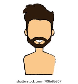 young man shirtless avatar character