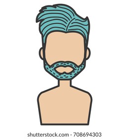 young man shirtless avatar character