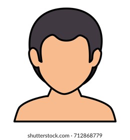 young man shirtless avatar character
