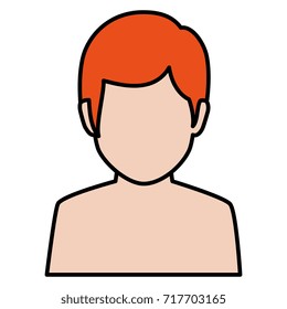 young man shirtless avatar character