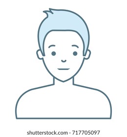 young man shirtless avatar character