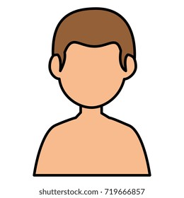 young man shirtless avatar character