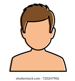 young man shirtless avatar character