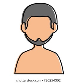 young man shirtless avatar character