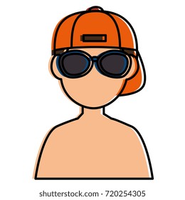 young man shirtless avatar character