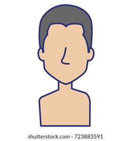 young man shirtless avatar character