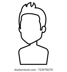 young man shirtless avatar character