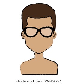 young man shirtless avatar character