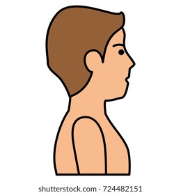 young man shirtless avatar character