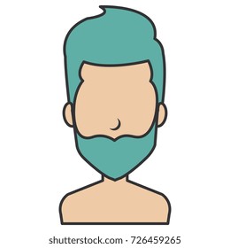 young man shirtless avatar character