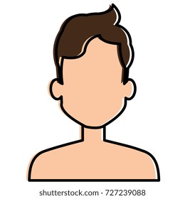 young man shirtless avatar character
