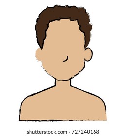 young man shirtless avatar character