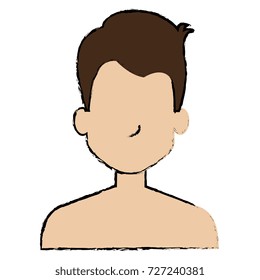 young man shirtless avatar character