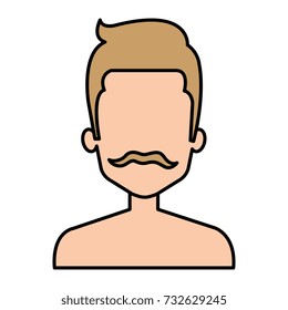 young man shirtless avatar character