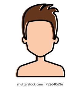 young man shirtless avatar character