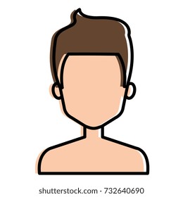 young man shirtless avatar character