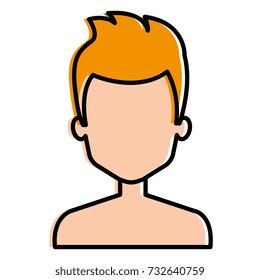 young man shirtless avatar character