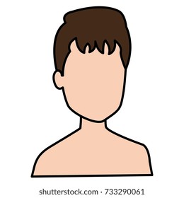 young man shirtless avatar character