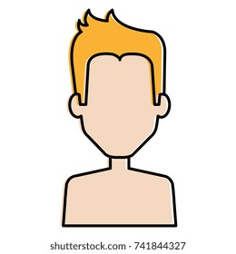 young man shirtless avatar character