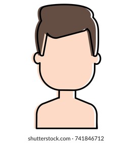 young man shirtless avatar character