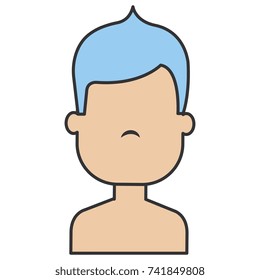young man shirtless avatar character