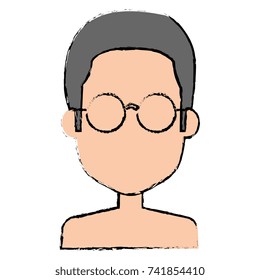 young man shirtless avatar character