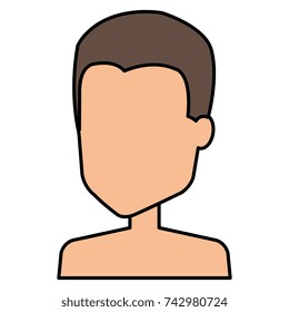 young man shirtless avatar character