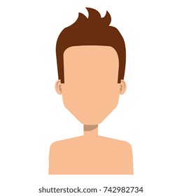 young man shirtless avatar character
